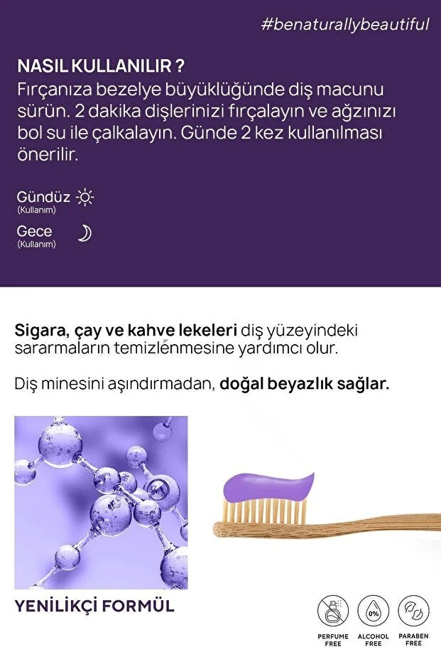 Mor Karbon Diş Beyazlatma Seti (Mor Karbon Diş Macunu 75 Gr + Mor Karbon Diş Tozu 50 Gr)